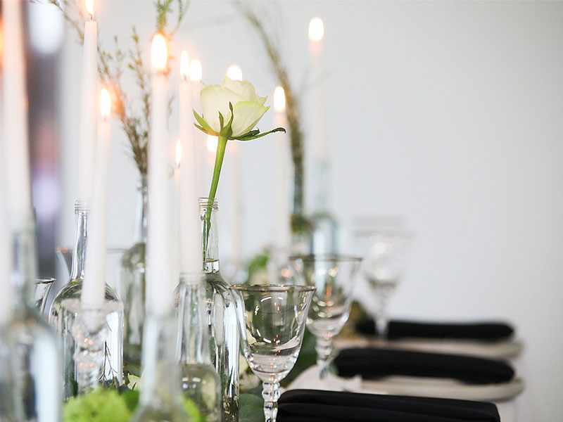 wedding glassware hire